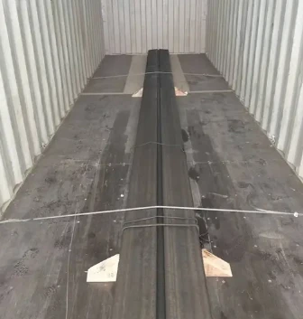 packing of A75 steel rail packing of A75 steel rail